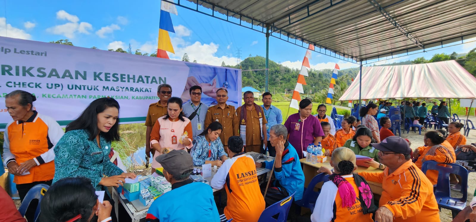 TPL Dukung Pemeriksaan Kesehatan Gratis Ratusan Warga Desa Siantar Utara Kecamatan Parmaksian