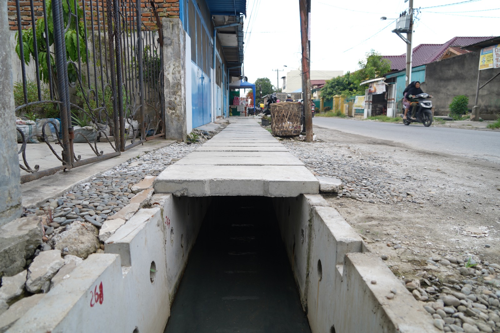 Sistem Drainase Lingkungan Dijalan AMD Medan Marelan Selesai Dibangun