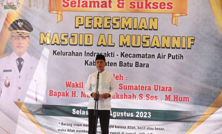 Ijeck Resmikan Masjid Al-Musannif Kedua di Kabupaten Batubara, Jadi Masjid ke-34 Program 99 Masjid YHA