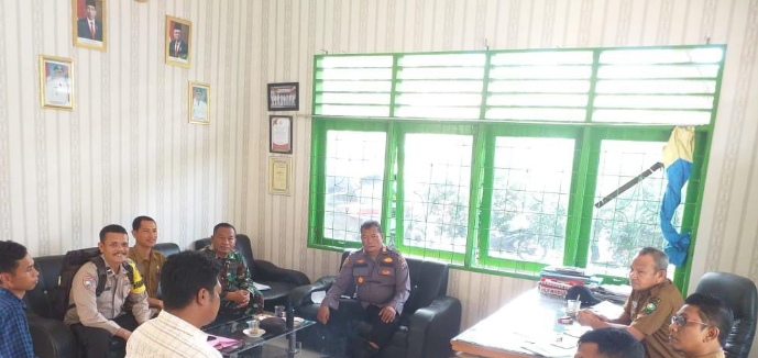 Jelang Pilkades, Kapolsek Hutaimbaru Hadiri Rakor  Pimpinan Kecamatan di Angkola Julu