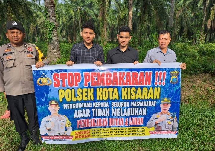 Polsek Kota Kisaran Sosialisasi Penanganan Bahaya Karhutla