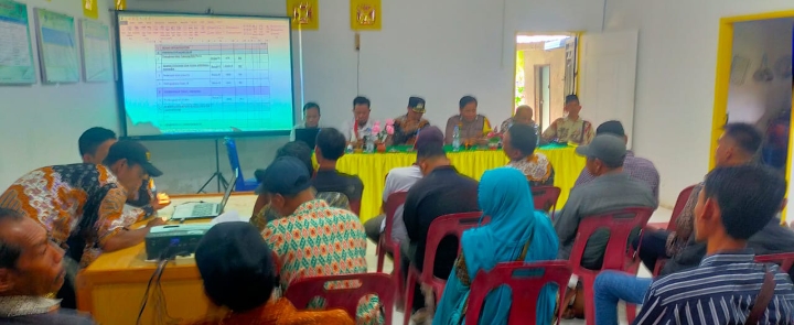 Bhabinkamtibmas Polsek Sei Kepayang Polsubsektor Tanjung Balai Hadiri Musyawarah RPJMDes