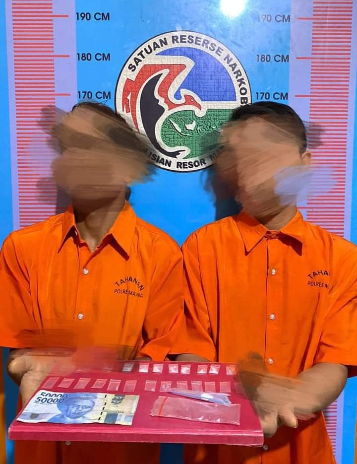 Edarkan Sabu, Dua Pria Dalan Lidang Diamankan Sat Narkoba Polres Madina