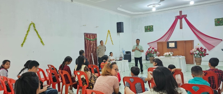 KBO Satnarkoba Polres Asahan Gelar Komidamas di Gereja Presbyterian Missi Indonesia