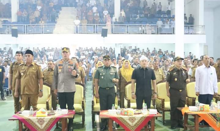 Kapolres AKBP Reza CAS Hadiri Deklarasi Damai Pilkades Serentak Madina Tahun 2023