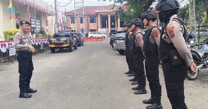 Perkuat Kamtibmas Jelang Pilkades, Polres Padangsidimpuan  Terjunkan Tim Patroli Presisi Sat Samapta.