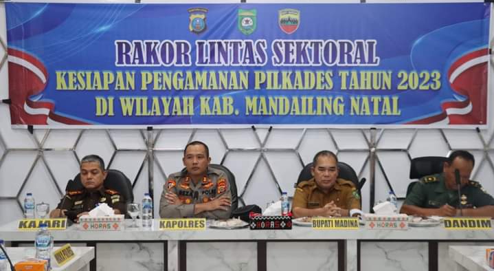 Jelang Pilkades Serentak di Madina, AKBP Reza CAS Hadiri Rakor bersama Instansi Terkait