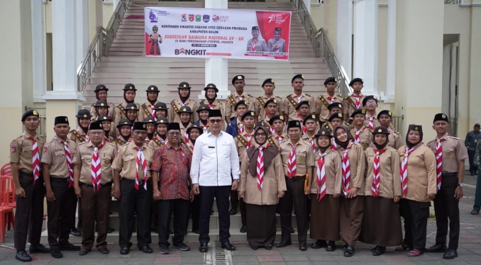 Bupati Solok Lepas Kontingen Kwartir Cabang 0302 ke Raimuna Nasional Ke-XIl