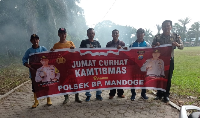 Personil Polsek Prapat janji Gelar Jumat Curhat Dengan Komonitas Betor