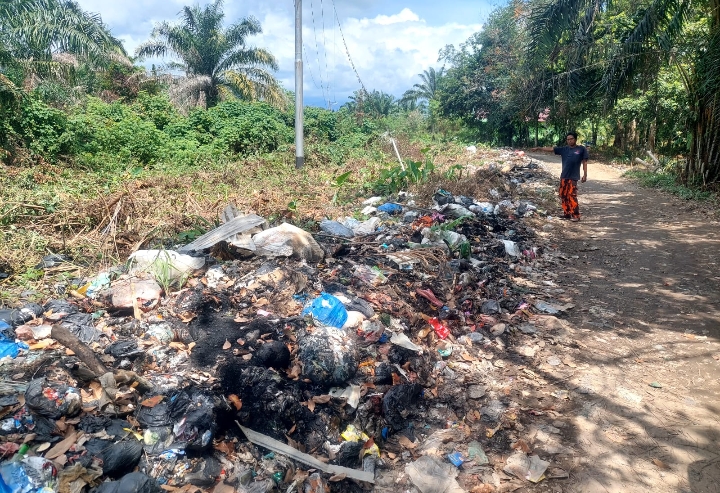 Bau Tak Sedap Akibat Tumpukan Sampah Luar Biasa, Kadis Lingkungan Hidup Kabupaten Palas Apa Kerjanya Ya....