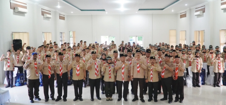 Wabup Lepas Kontingen Pramuka Deli Serdang Ikuti Jambore Raimuna Nasional