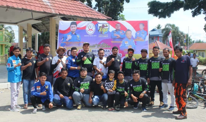 Semarak Kemerdekaan RI ke 78,Â  ISSI dan DPD KNPI Palas Gelar Gowes Tahun 2023