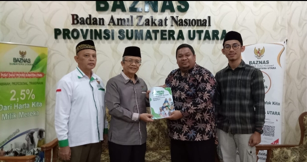 DD Waspada Serahkan Laporan Semester 1 2023 ke Baznas Sumut Capaian 71.667 PM