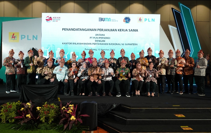 PLN UID Sumut Teken Perjanjian Kerja Sama Dengan Badan Pertanahan Nasional