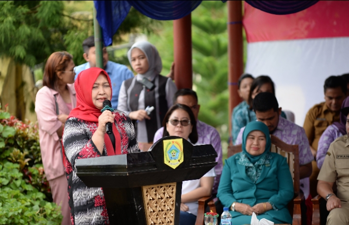 Ketua TP PKK Sumut Monitoring dan Evaluasi Lomba PKK di Desa Silima Kuta