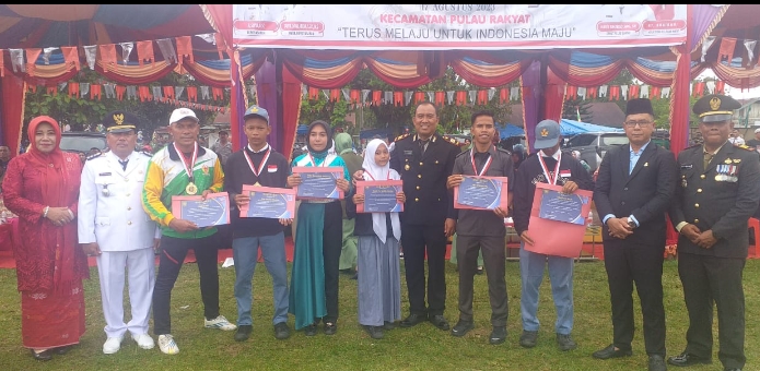 Kapolsek Pulau Raja Mengikuti Upacara Hari HUT RI 78