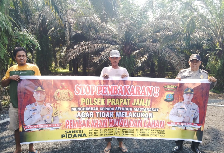 Aiptu M.Ishak Rambe Sosialisasi Karhutla