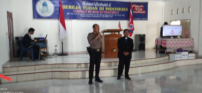 Personel Polres Asahan Khotbah Minggu Damai Kamtibmas
