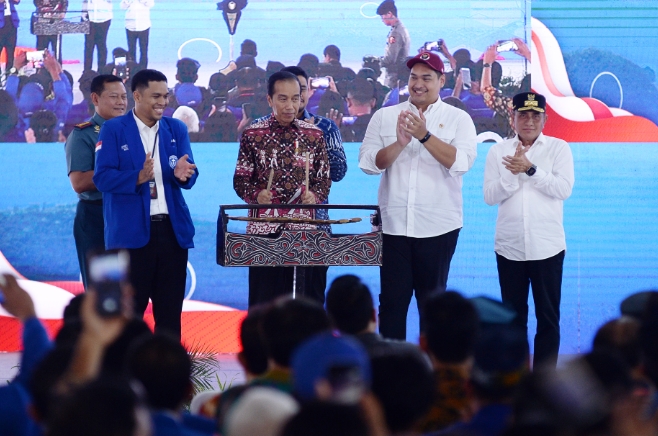 Gubernur Edy Rahmayadi Dampingi Presiden Jokowi Buka Rakernas GAMKI