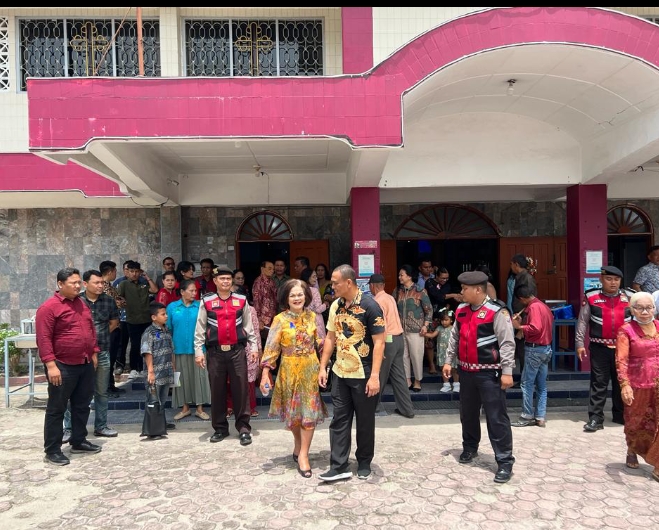 Kapolres Asahan Laksanakan Minggu Kasih Sebagai Wujud Polres Asahan Jemari Sipope