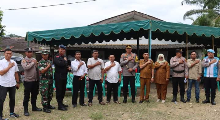 Kapolres AKBP Reza CAS Tinjau Pelaksanaan Pilkades Di Kecamatan Ranto Baek dan Lingga Bayu Madina