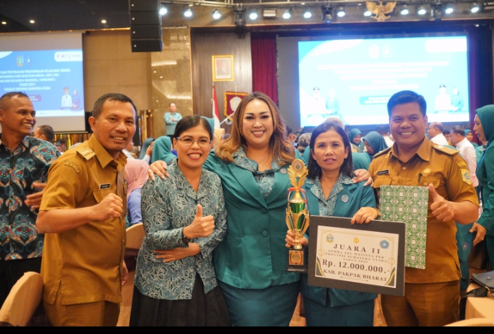 Hari Kesatua Gerak PKK,Desa Silima Kuta Kec.Sttu Julu Raih Juara II