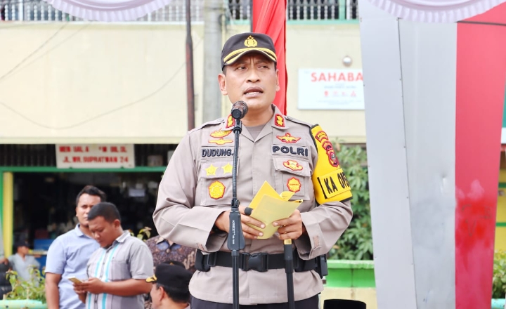 AKBP Dudung Setyawan Pimpin Apel Serpas Pengamanan Pilkades 2023, Ini Jumlah Personel Diturunkan