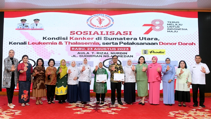 Perkuat Pencegahan Kanker dan Talasemia, YKI Sumut Sosialisasikan ke Persit, Bhayangkari, Dharmayukti Karini dan Adhyaksa Dharmakarini