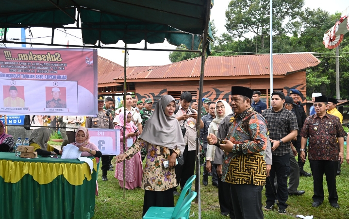 Wako Irsan Nasution Bersama Forkopimda Tinjau Lokasi Pilkades