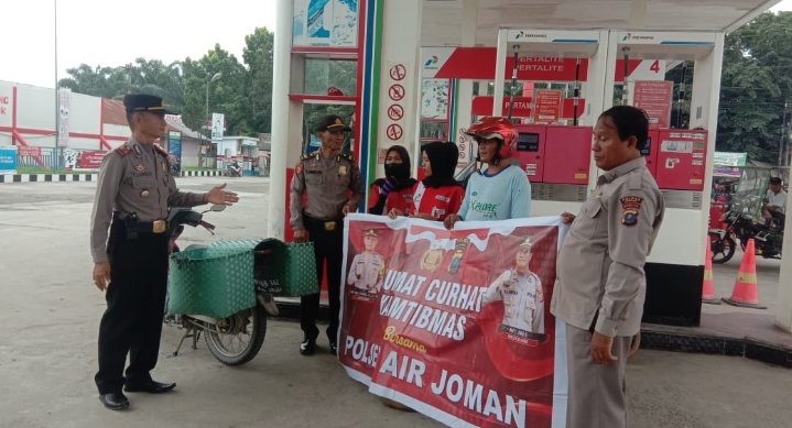 Polsek Air Joman Gelar Jumat Curhat di Binjai Serbangan