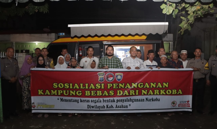 Polres Asahan Sosialisasi Penanganan Kampung Bebas dari Narkoba