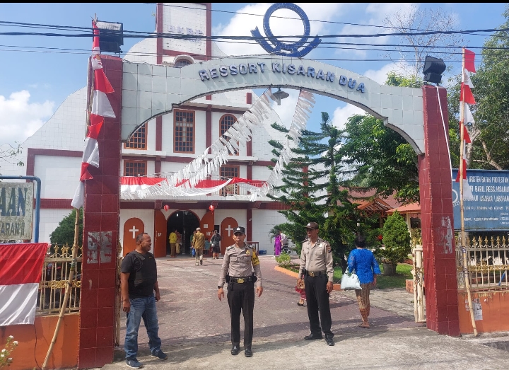 4 Gereja di Wilayah Hukum Polsek Kota Kisaran Diberikan Pengamanan