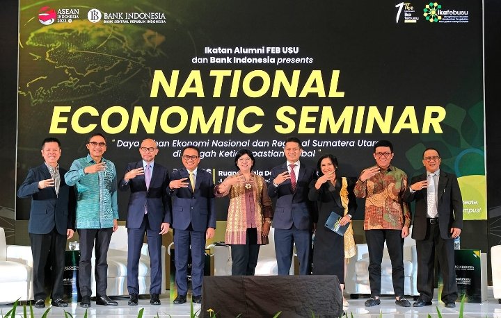 IKAFEB USU, BI Gelar Seminar Nasional,  Sumut Berkontribusi Besar Terhadap Pertumbuhan Ekonomi Nasional