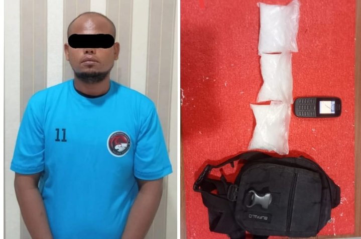 Warga Desa Sei Apung Jaya Ditangkap Jual Sabu-Sabu