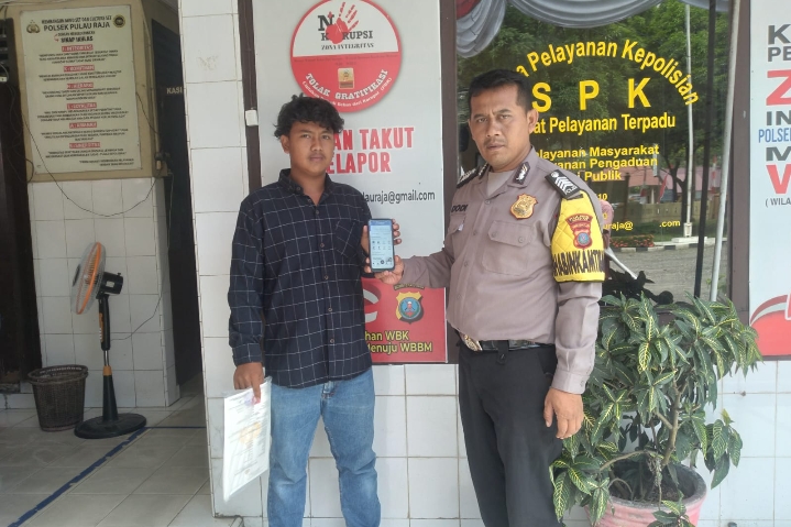 Bhabinkamtibmas Polsek Pulau Raja Sosialisasi Program Aplikasi Super APPS Presisi