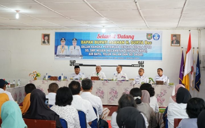 Bupati Asahan Hadiri Silaturahmi Keluarga Besar UPTD Disdik di Kec. Simpang Empat