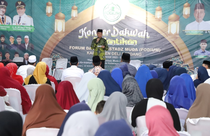Fodium Deliserdang Dilantik, Ijeck Harap Daâ€™i dan Ustaz Muda Berdakwah ke Pelosok Daerah