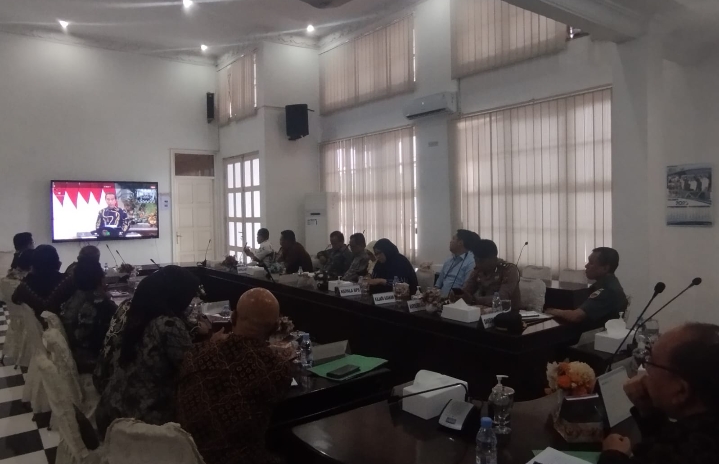 Sekda Asahan Ikuti Rapat Koordinasi Nasional Pengendalian Inflasi