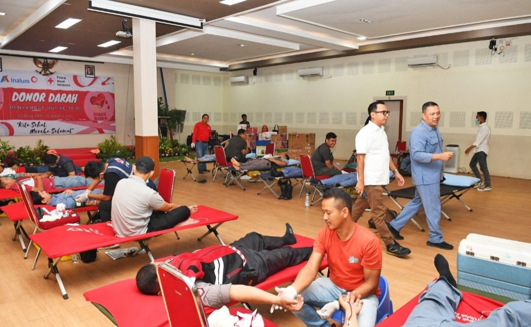 Inalum Gelar Donor Darah Rayakan HUT Ke-78 RI Lebih Bermanfaat