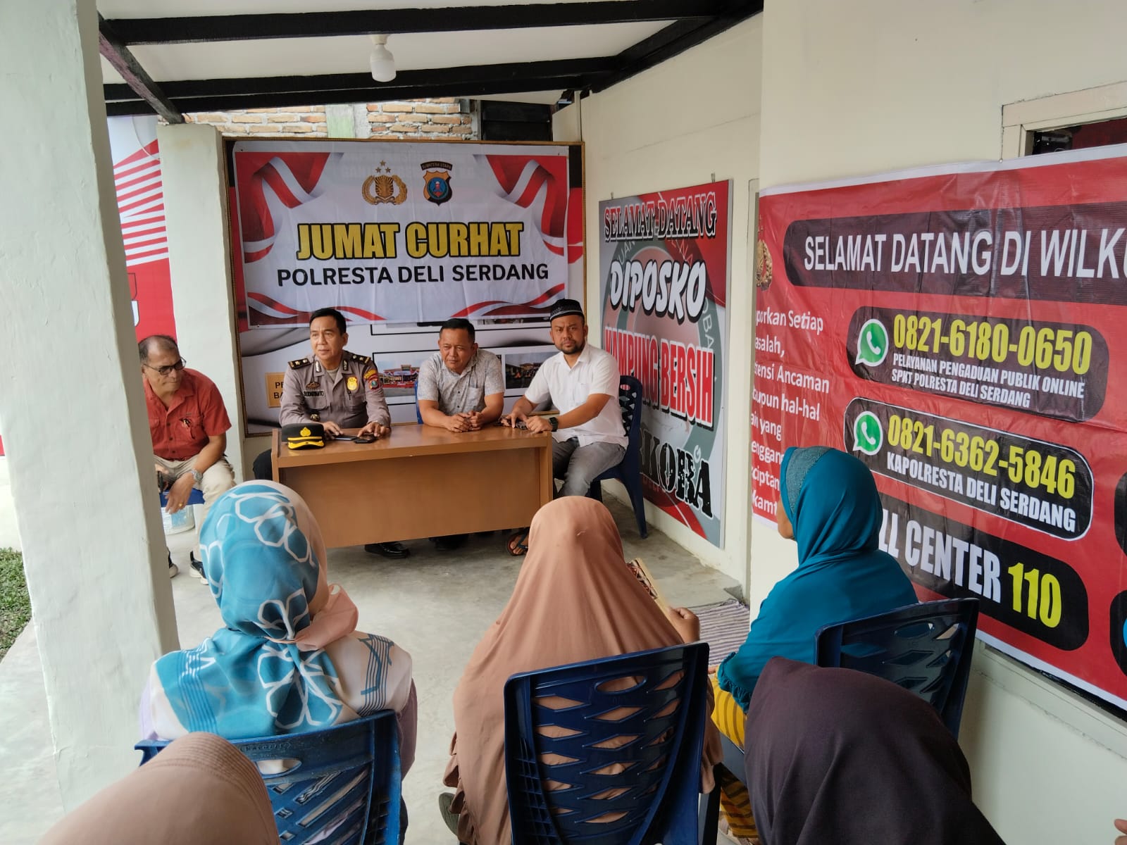 Rutin Jumat Curhat Polresta Deli Serdang Untuk dengarkan keluh kesah masyarakat