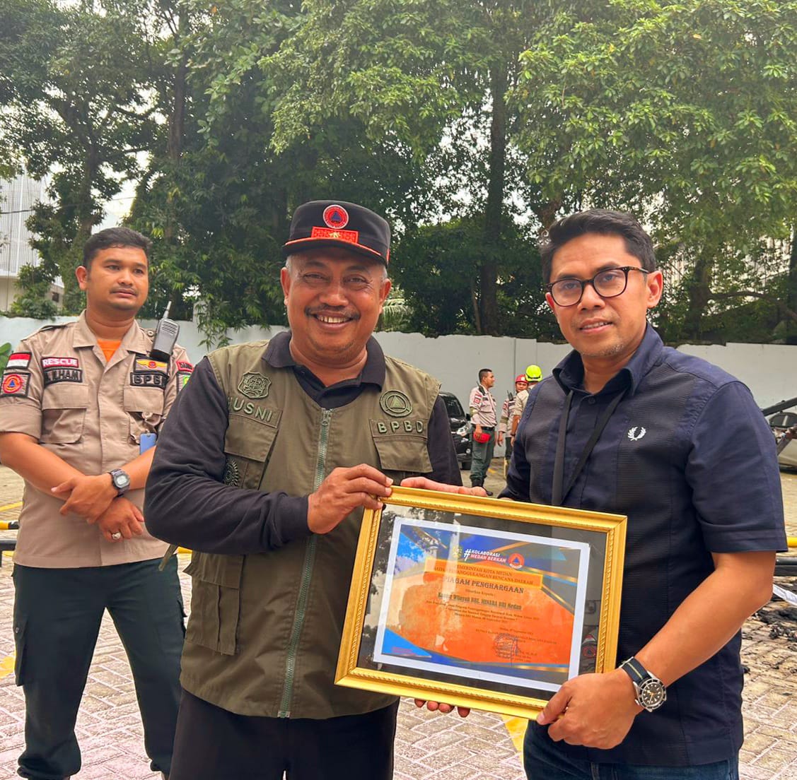 BPBD Bersama Dinas Damkarmat dan PMI Kota Medan Kerjasama Gelar Simulasi Tanggap Darurat