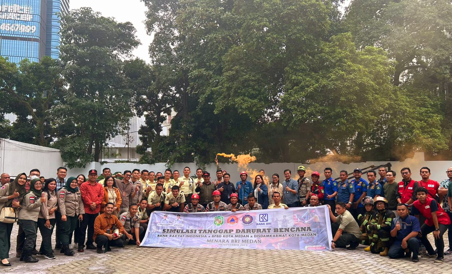 BPBD Medan Gelar Sosialisasi dan Simulasi Tanggap Darurat Bencana di Menara BRI