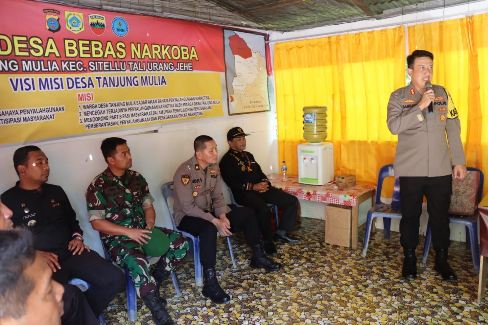 Komitmen Brantas Narkoba, Kapolres Pakpak Bharat Dirikan Kampung Bebas Dari NarkobaÂ