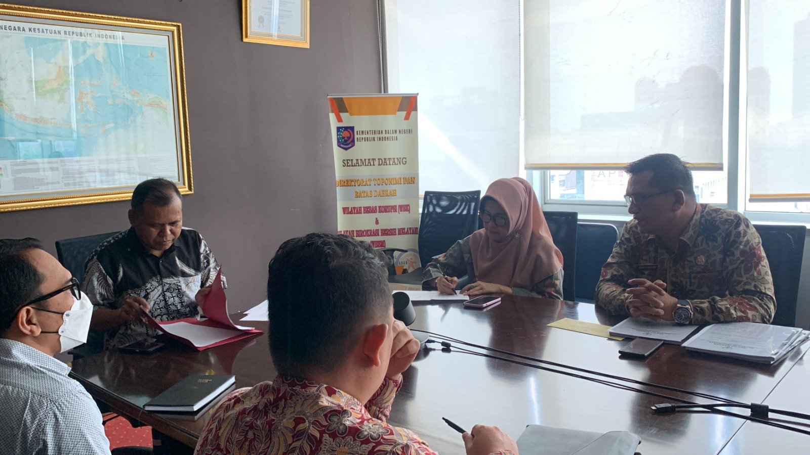 Wali Kota melakukan konsultasi dan Koordinasi perihal batas daerah