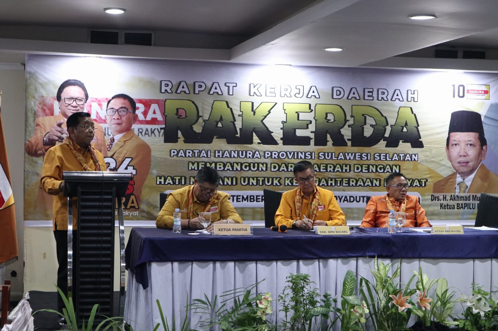 Partai Hanura Sulsel Gelar Rakerda, Akhmad Muqowam : Caleg Harus Bersinergi Menangkan Pemilu 2024