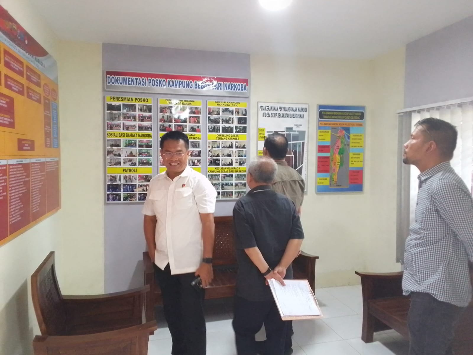 Polresta Deli Serdang laksanakan Penyuluhan Narkoba dan gelar Penilaian Kampung Bebas Narkoba dari Wadirnarkoba Poldasu