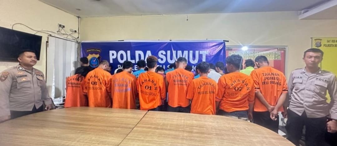 Ungkap kasus Narkoba selama 7 hari kerja hasil penindakan Sat Narkoba Polresta Deli Serdang