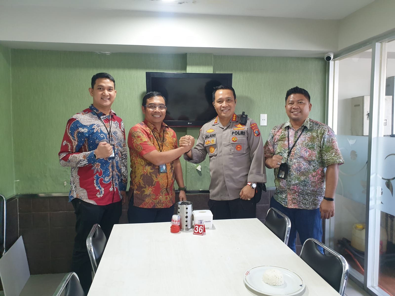 BRI BO Medan Iskandar Muda dan Ditsamapta Polda Sumut Jalin Silaturahmi