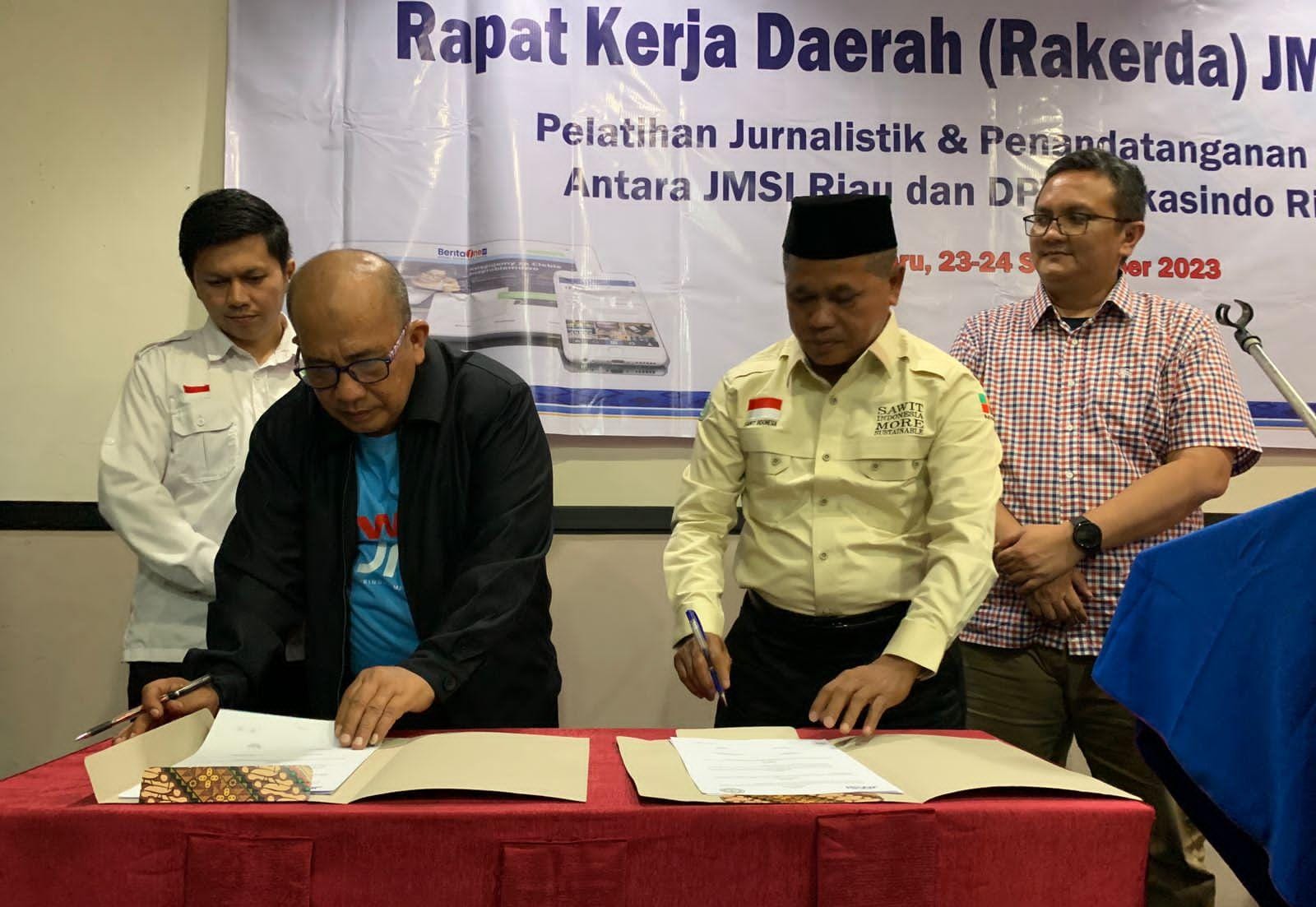 JMSI MoU Dengan APKASINDO, Bantu Petani Dari Kampaye Negatif Menyerang Sawit