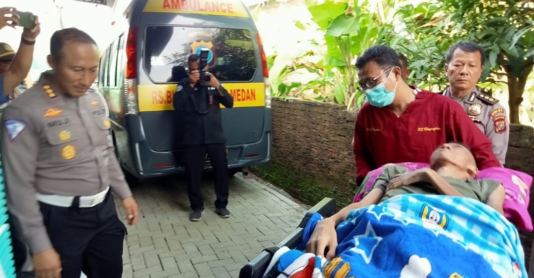 Tak Kunjung Sembuh Polda Sumut Bantu Korban Tabrak Lari ke RS Bhayangkara
